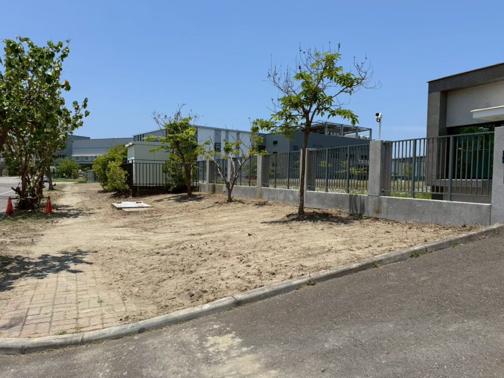 草皮鋪設工程施工前裸露地面